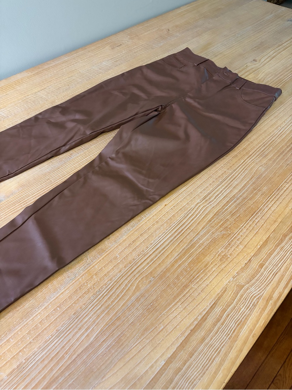 Women’s Brown Slim-Fit Pants